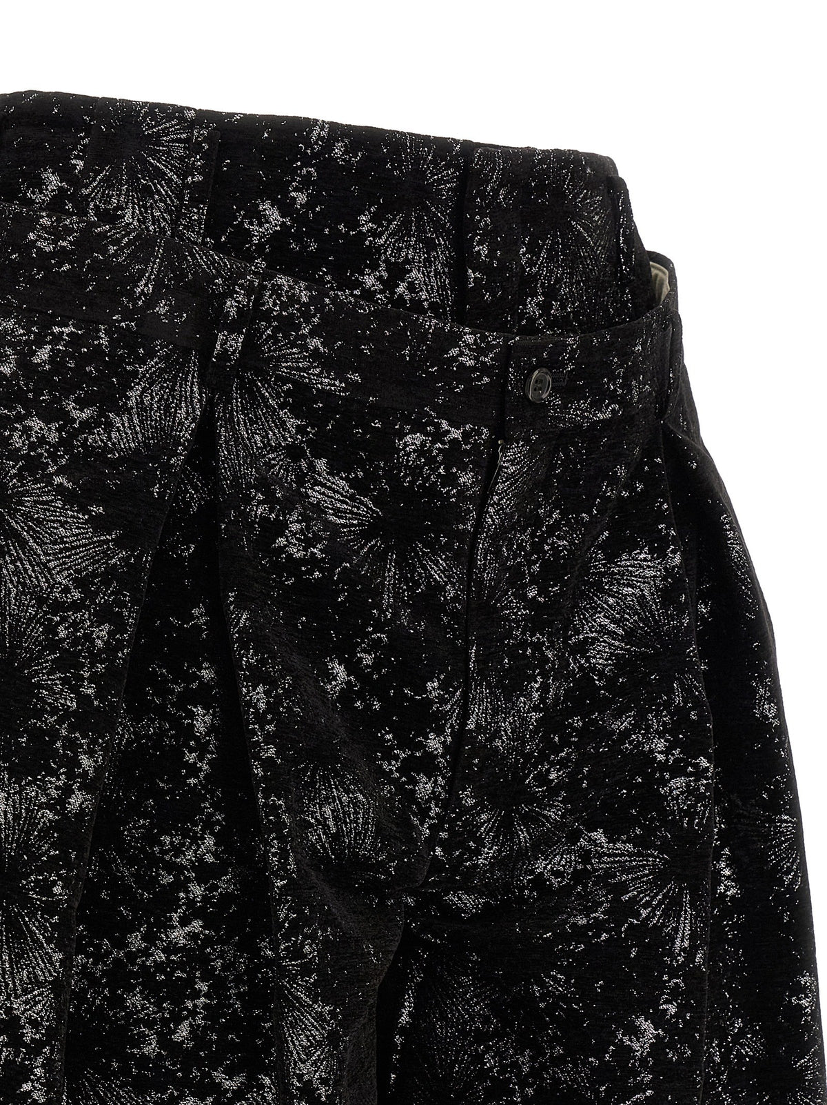 Comme Des Garçons Homme Plus Double Waist Bermuda Shorts Black, view 5
