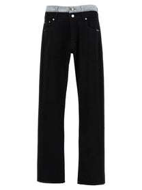 Vtmnts Double Waist Jeans Black