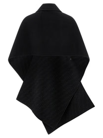 Fendi Double Wool Cape Black