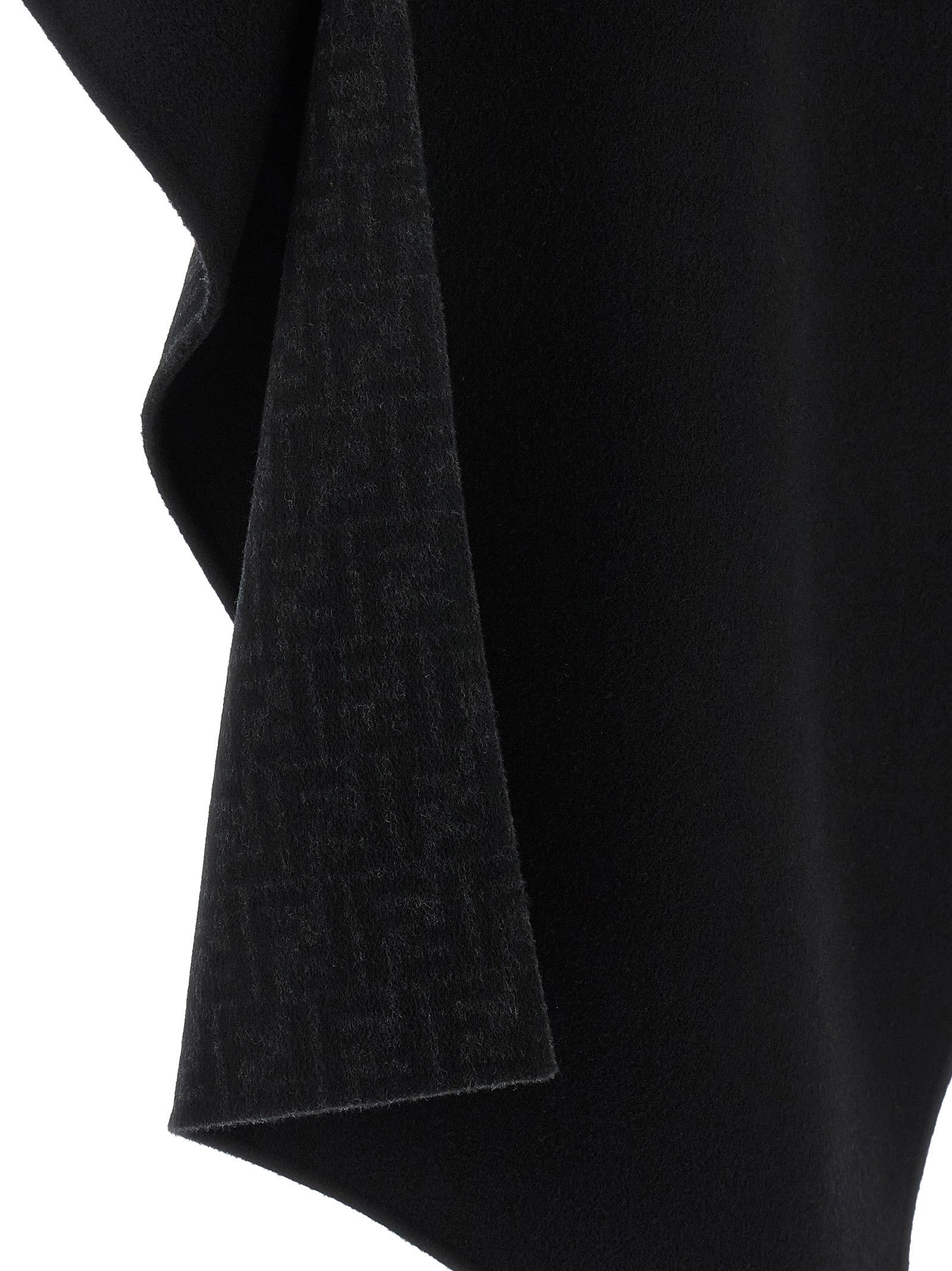 Fendi Double Wool Cape Black