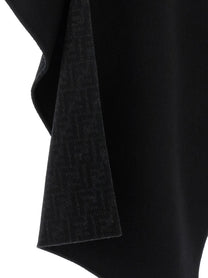 Fendi Double Wool Cape Black