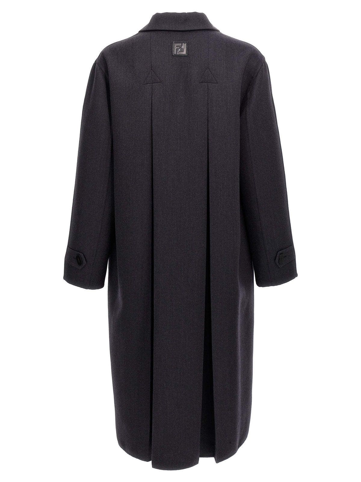 Fendi Double Wool Coat Blue, view 2