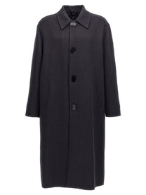 Fendi Double Wool Coat Blue