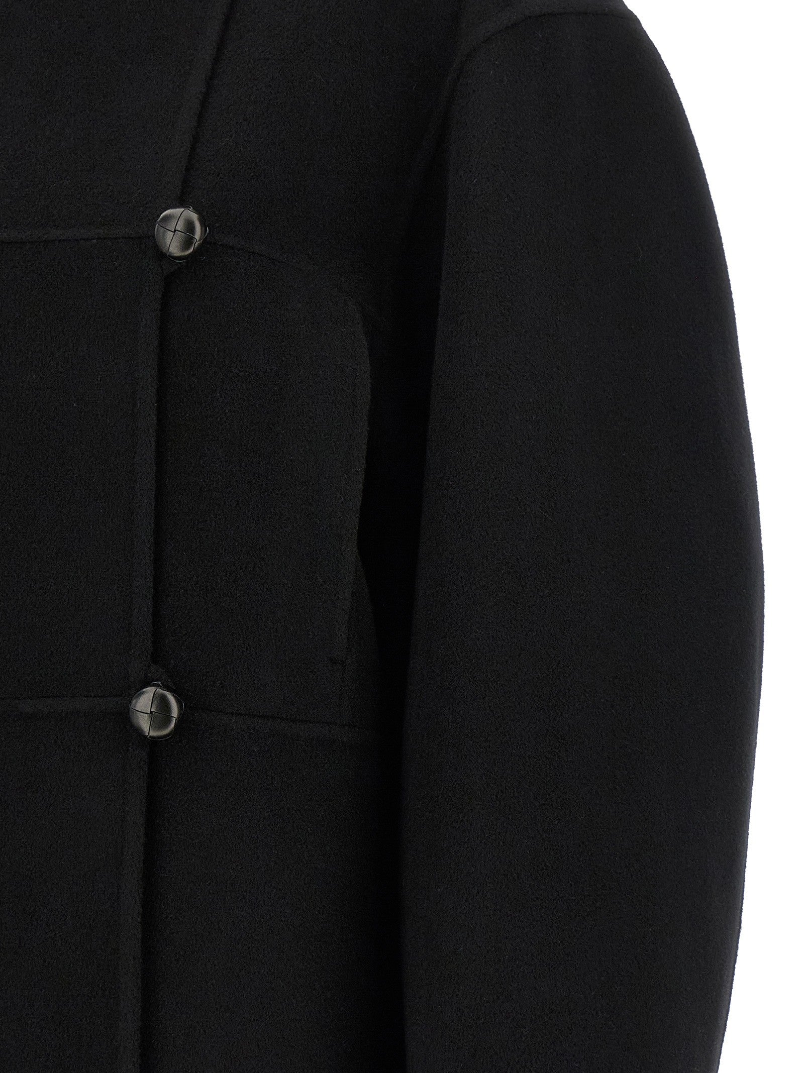 Rohe Double Wool Coat Black