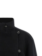 Rohe Double Wool Coat Black, view 3