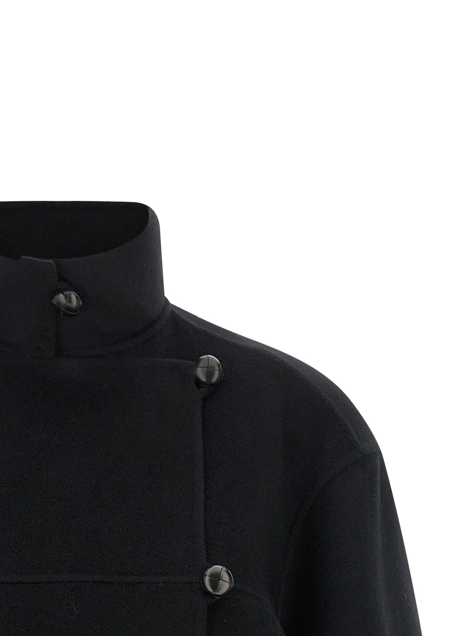Rohe Double Wool Coat Black