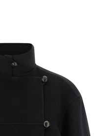 Rohe Double Wool Coat Black