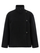 Rohe Double Wool Coat Black