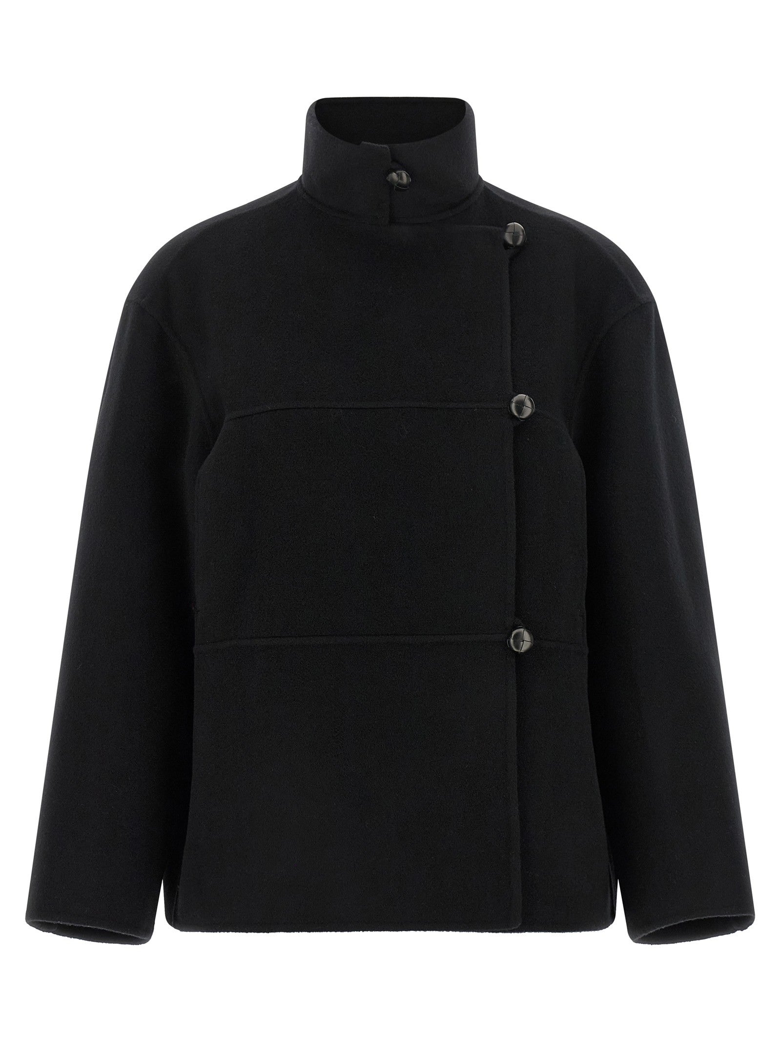 Rohe Double Wool Coat Black
