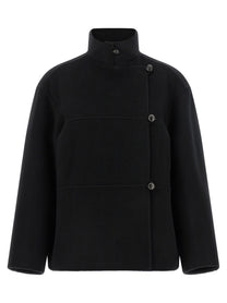 Rohe Double Wool Coat Black