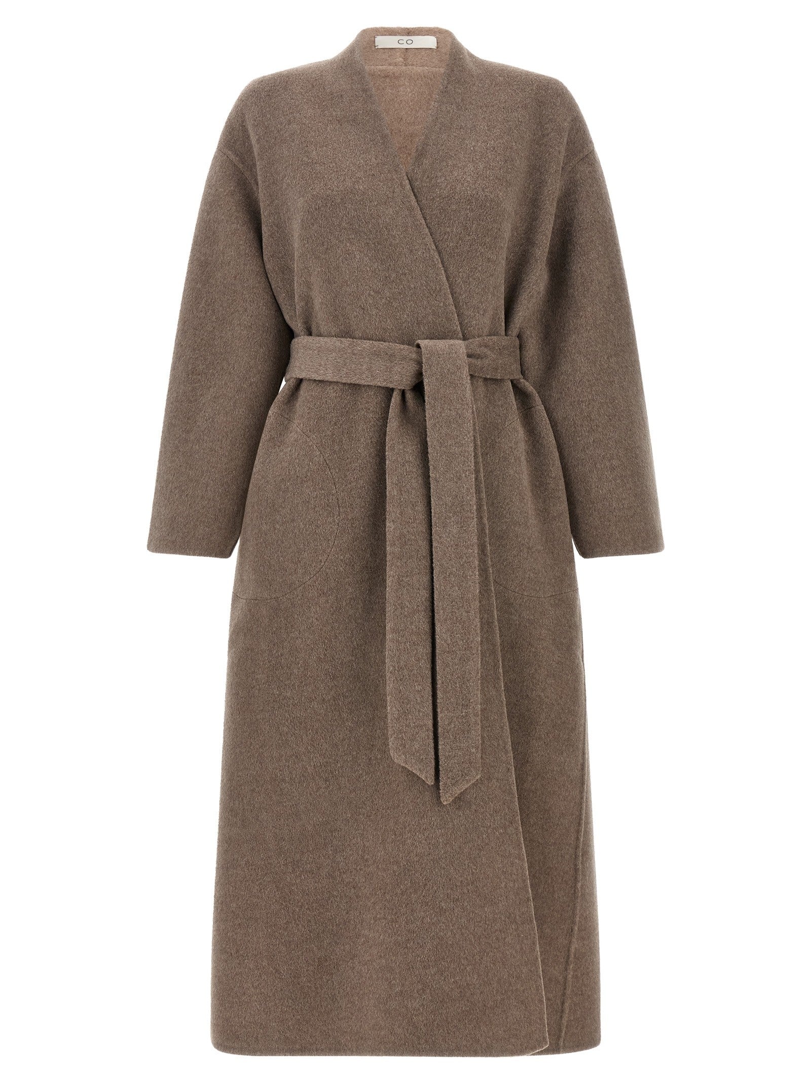CO Double Wrap Coat Brown