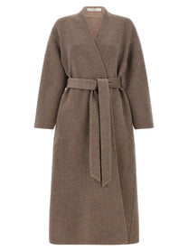 CO Double Wrap Coat Brown