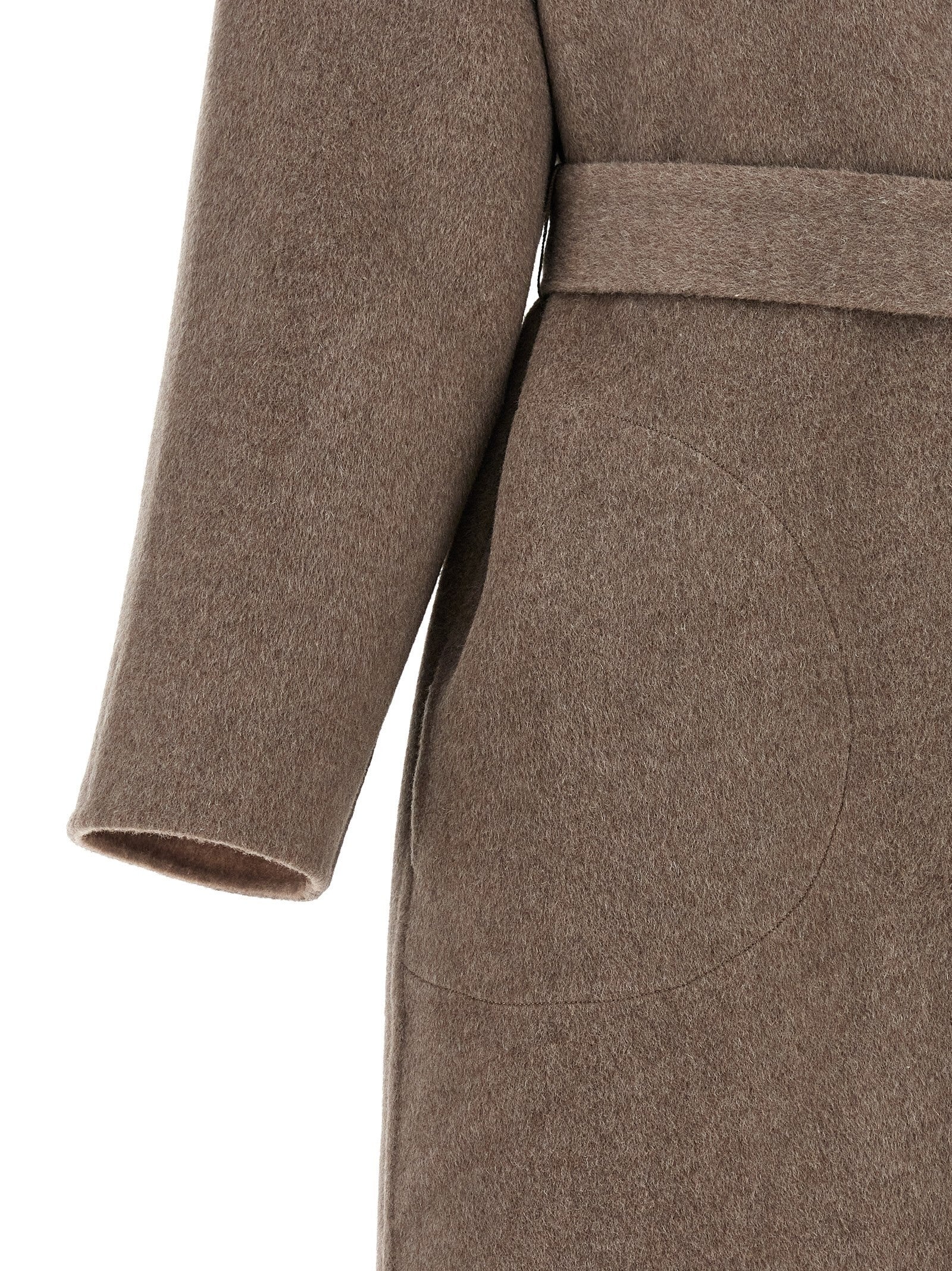 CO Double Wrap Coat Brown