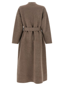 CO Double Wrap Coat Brown