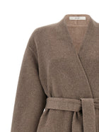 CO Double Wrap Coat Brown, view 3