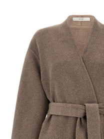 CO Double Wrap Coat Brown