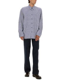 Dries Van Noten Men's Double Zipper Pants Blue
