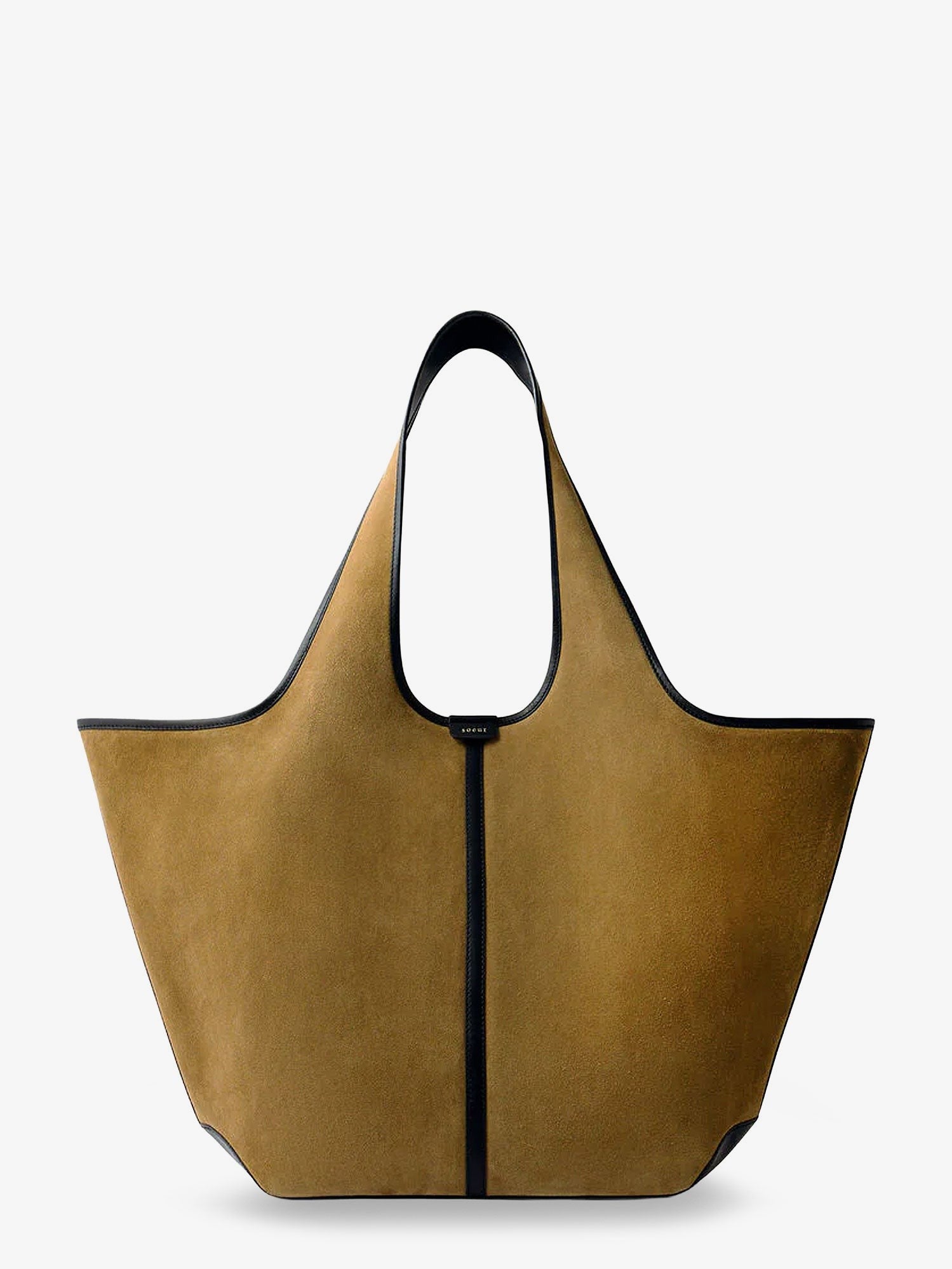 Soeur Women's Douce Suede and Leather Shoulder Bag Bronze