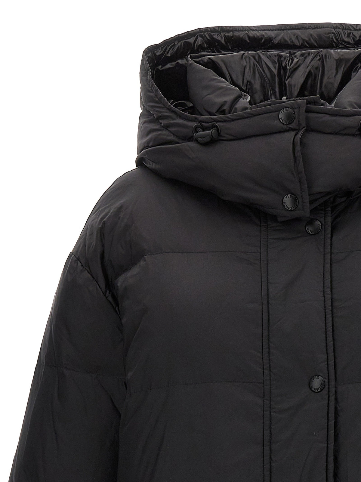 Yves Salomon Army Doudoune Down Coat Black, view 4