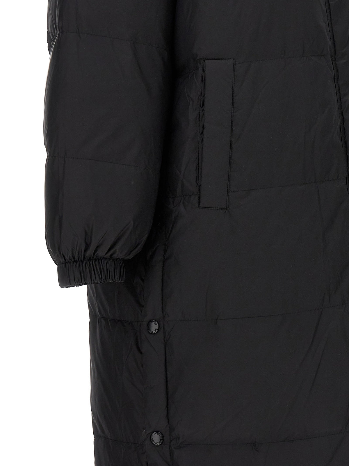 Yves Salomon Army Doudoune Down Coat Black, view 5