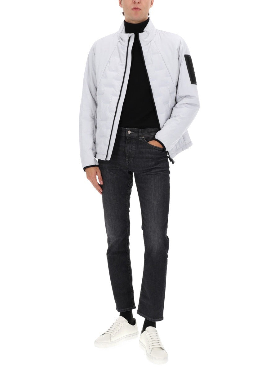 BOSS Men's Down Hybrid Jacket Grey, view 2