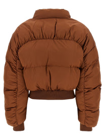 Elisabetta Franchi Down Jacket Brown