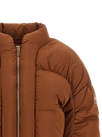 Elisabetta Franchi Down Jacket Brown