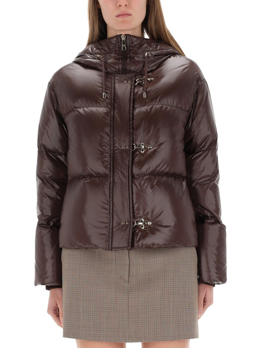 Fay Women's Down Jacket Brown Fay