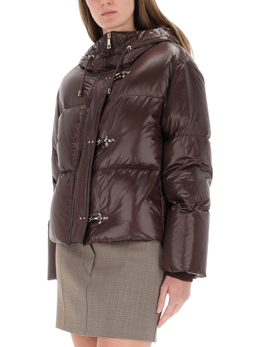 Fay Women's Down Jacket Brown Fay