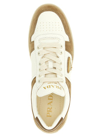 Prada Downtown Bold Sneakers Beige