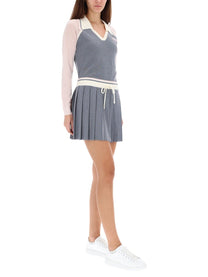 Casablanca Women's Tennis Skirt Silver
