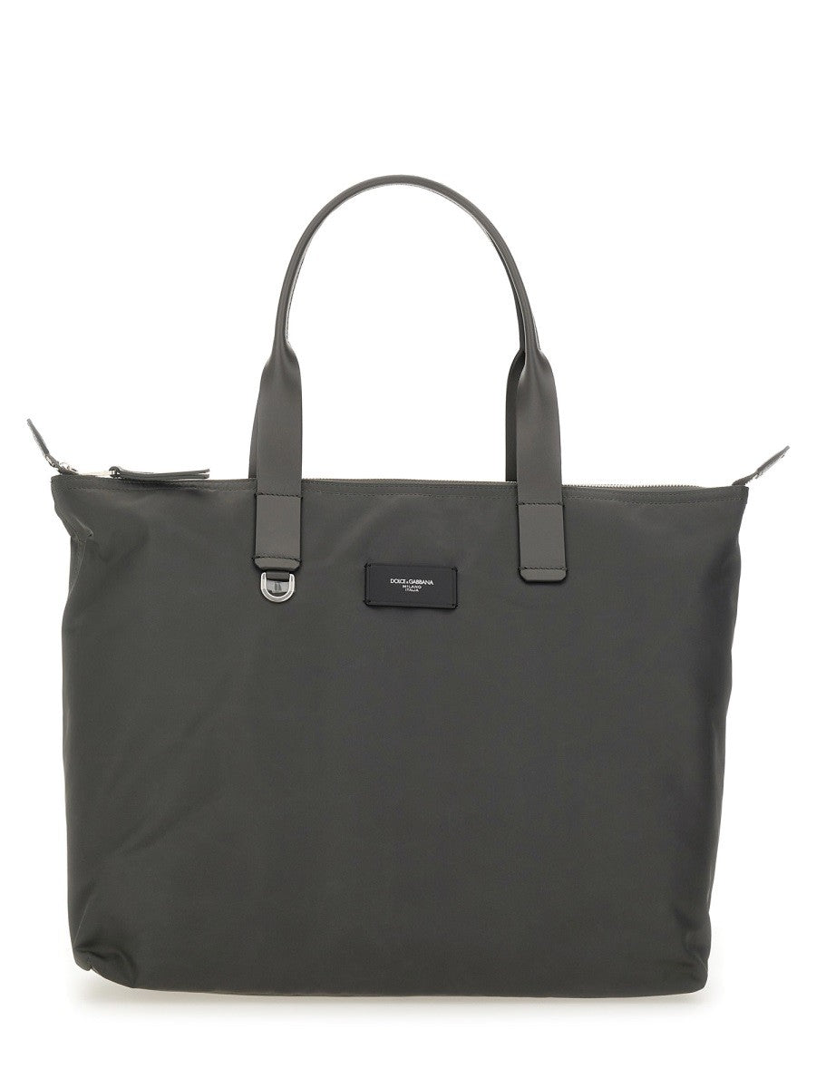 Dolce &amp; Gabbana Men's Shopping Bag Adamo Grey