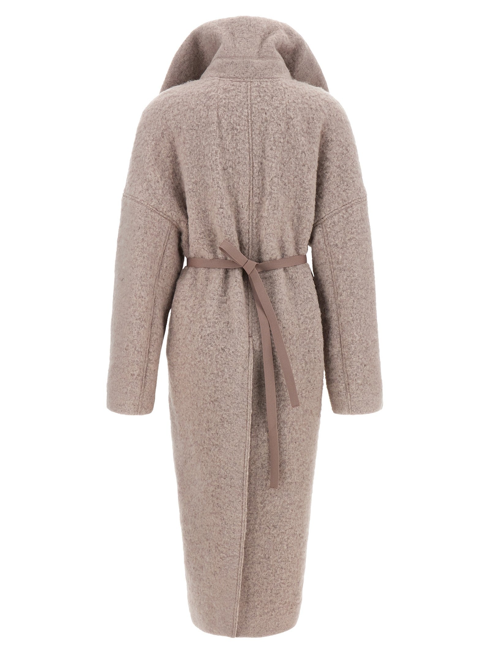 Rick Owens Dracucollar Belted Coat Blue