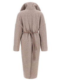 Rick Owens Dracucollar Belted Coat Blue