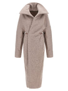 Rick Owens Dracucollar Belted Coat Blue