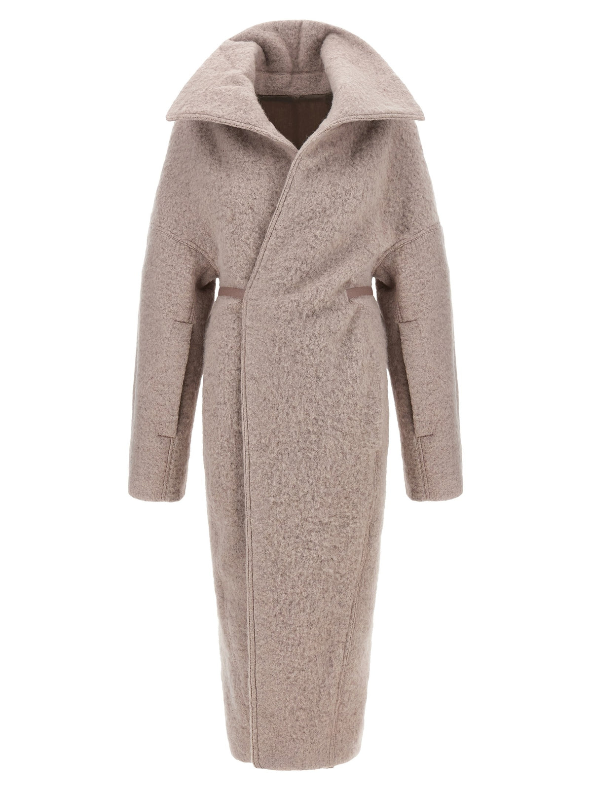 Rick Owens Dracucollar Belted Coat Blue