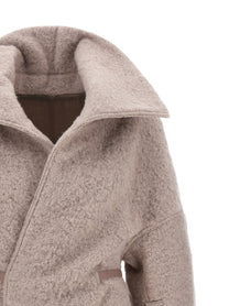 Rick Owens Dracucollar Belted Coat Blue