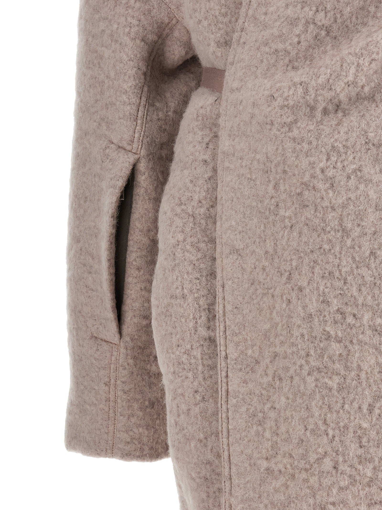 Rick Owens Dracucollar Belted Coat Blue