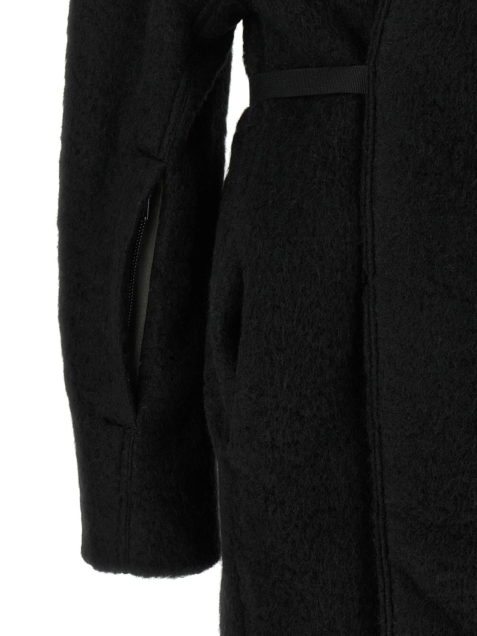 Rick Owens Dracucollar Belted Coat Black