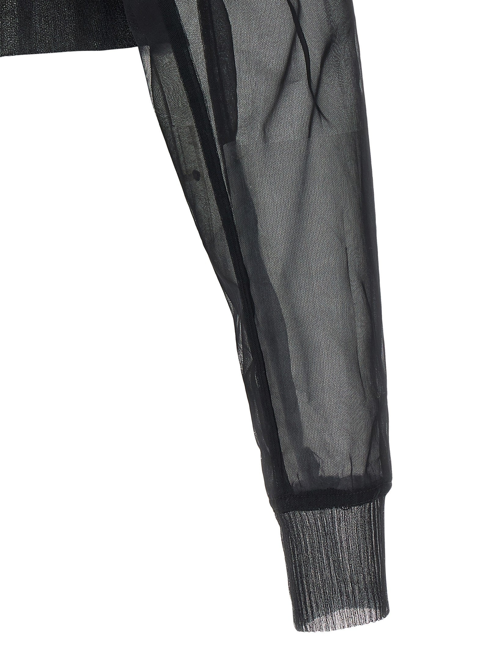 Rick Owens Dracucollar Cropped Bomber Jacket Black