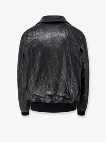 Rick Owens Men's Dracuflight Leather Jacket Black