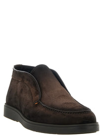 Santoni Dragon Ankle Boots Brown