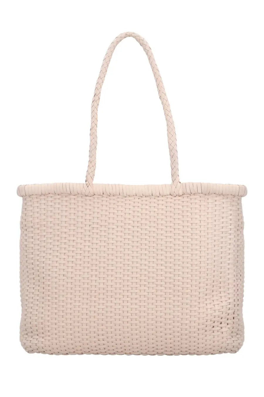 Dragon diffusion womens borsa weave large beige beige woven tote bag with braided handles and structured rectangular shape