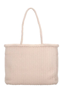 Dragon diffusion womens borsa weave large beige beige woven tote bag with braided handles and structured rectangular shape