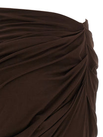 Entire Studios Drape Skirt Brown