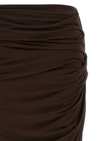 Entire Studios Drape Skirt Brown