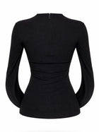 alexanderwang Women's Draped Back Top Black, view 3