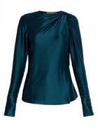 Victoria Beckham Women's Draped Blouse Black
