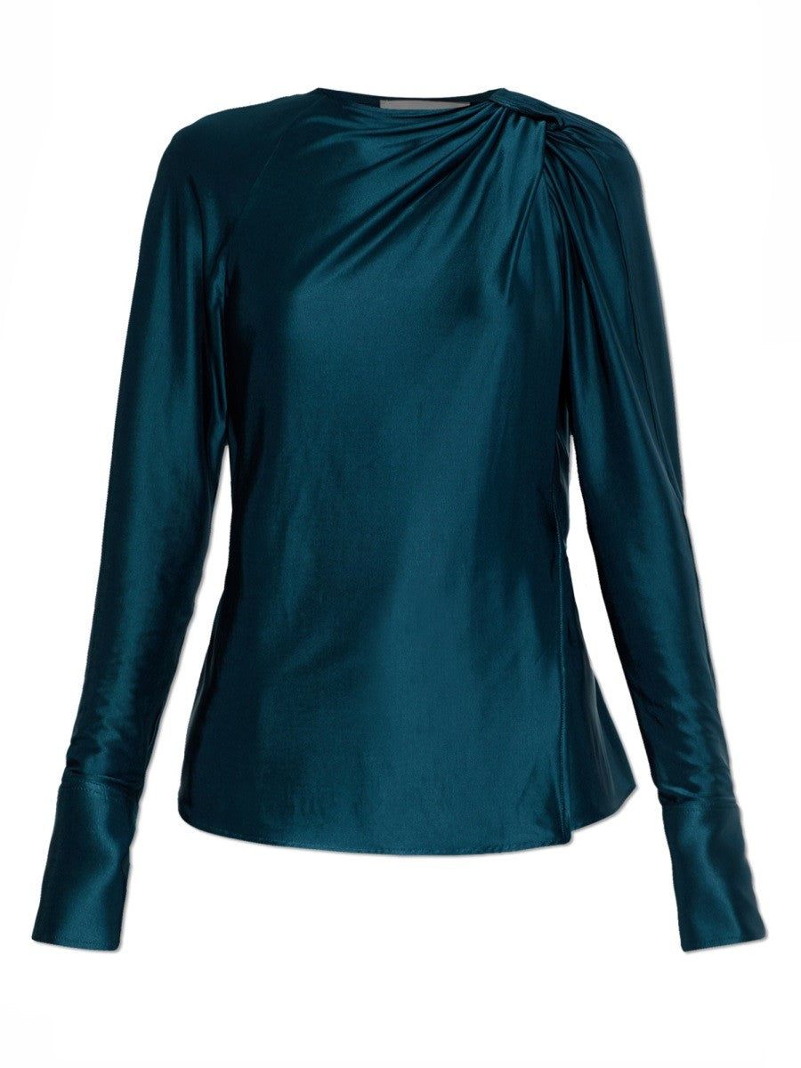 Victoria Beckham Women's Draped Blouse Black
