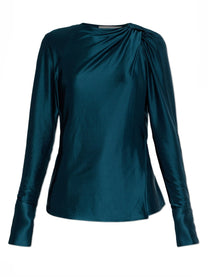 Victoria Beckham Women's Draped Blouse Black
